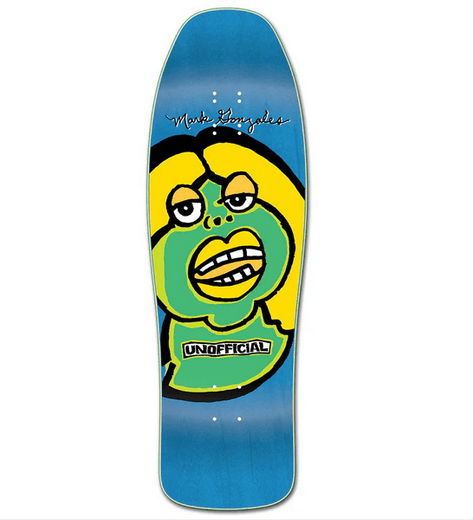 MARK GONZALES SKATEBOARD DECK - FAT FACE - BLUE DIP | SKATEBOARDS